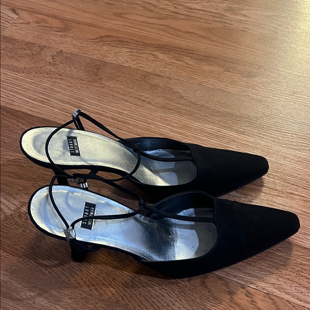 Vintage 90’s Stuart Weitzman Black Strappy Heels